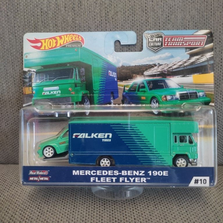 Hotwheels Team transport Falken Mercedes Benz 190E