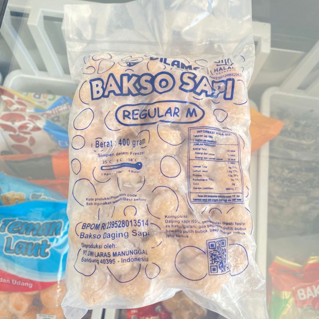 Dilamo Bakso Baso Sapi Reguler 400GR