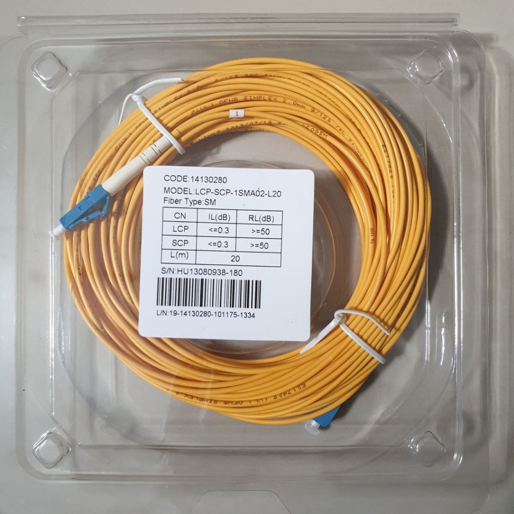Patchcord LC/UPC-SC/UPC 20m Singlemode Simplex