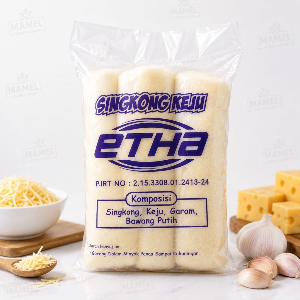 Singkong Keju Etha - Frozen 700 Gr