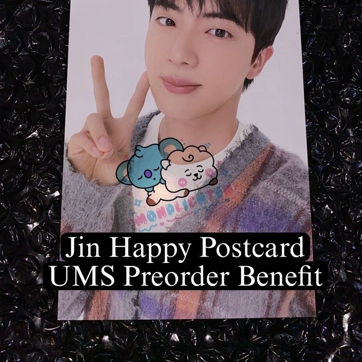 Jin Happy postcard UMS Japan preorder benefit