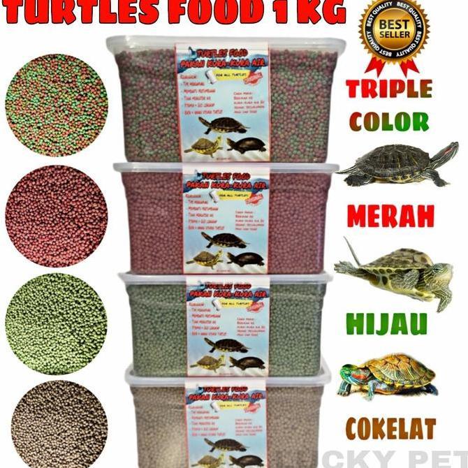 1Kg Makanan Pakan Pelet Kurakura Air Brazil Res Reptile Turtle Food