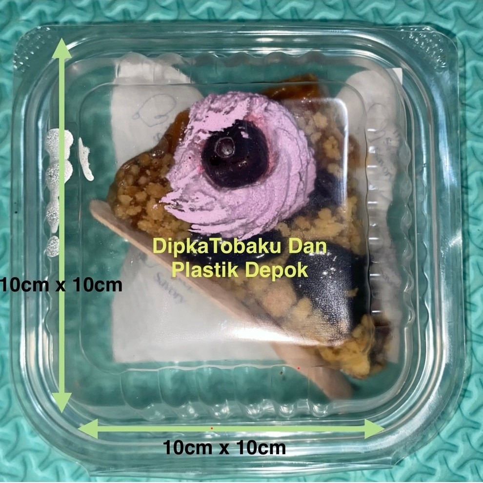 Mika plastik foodpack food pack tomat size ukuran S kecil 10x10cm model capit tanpa staples food gra
