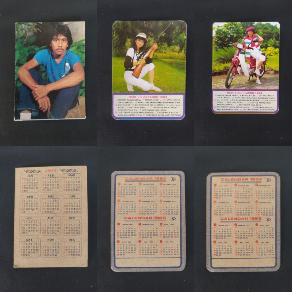 [ KOLEKSI BARANG JADUL ] KALENDER SAKU JADUL TAHUN 1984 / 1985 ORIGINAL LAWAS ASLI