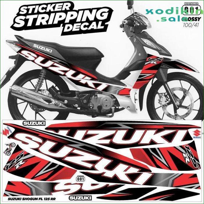 STRIPING SUZUKI SHOGUN FL 125 RR / DECAL SHOGUN FL 125 RR / VARIASI SUZUKI SHOGUN FL 125 RR MOTOR MO