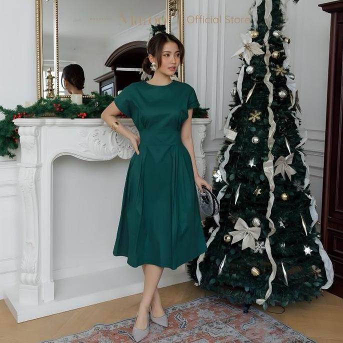 Dress- Maroo - Selena Dress/Dress Natal/Dress Imlek/Dress Putih/Dress / Dress Natal