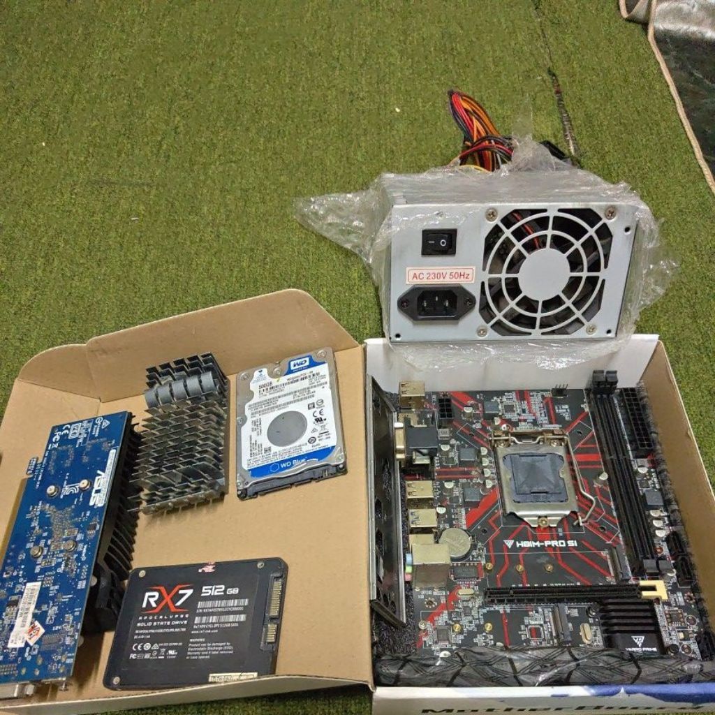 komponen pc kanibalan + Casing PC (second)