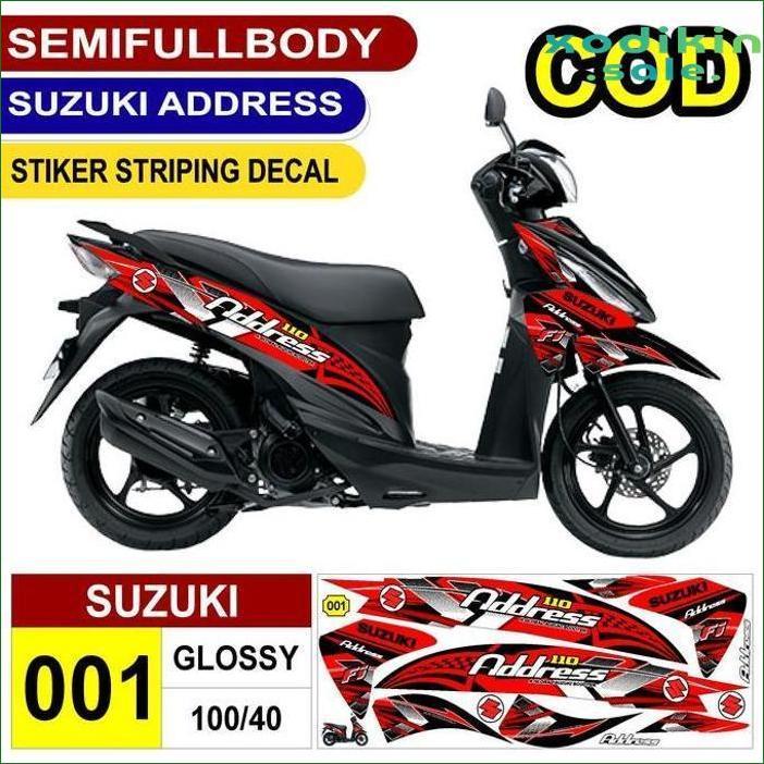 STRIPING SUZUKI ADDRESS / DECAL SUZUKI ADDRESS FI 110 / VARIASI SUZUKI ADDRESS FI 110 MOTOR MOTORCYC