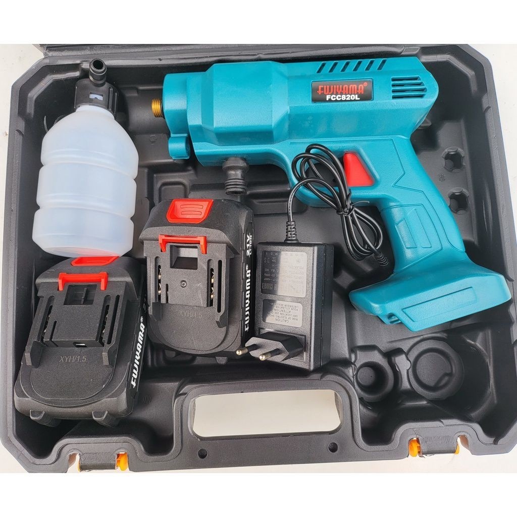 FUJIYAMA Jet Cleaner Mesin Cuci STEAM Motor Mobil AC 2 Baterai JAPAN |