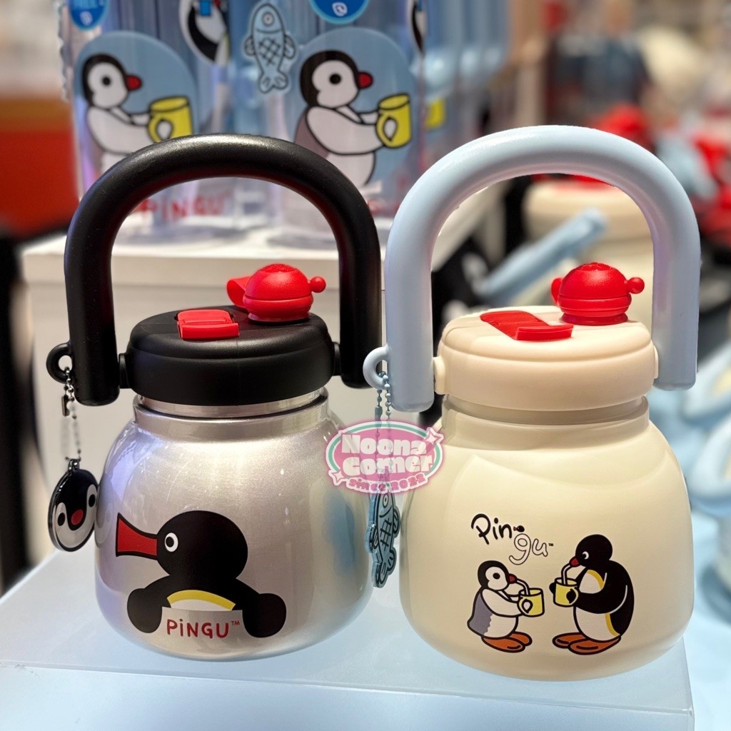 Miniso x Pingu ‼️ Tumbler / Insulated Bottle / Botol Minum Stainless PINGU Classic Penguin Merchandi