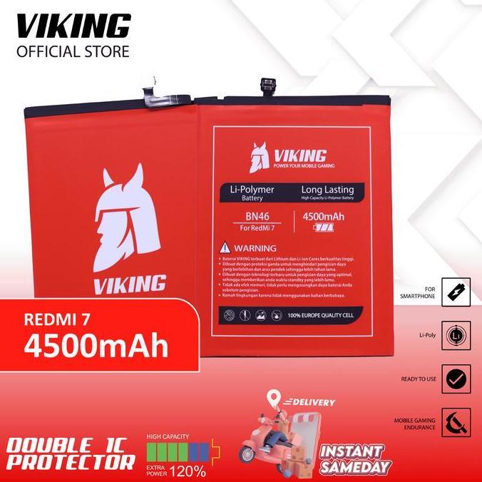 NEW VIKING Baterai Redmi 7 BN46 Double Power