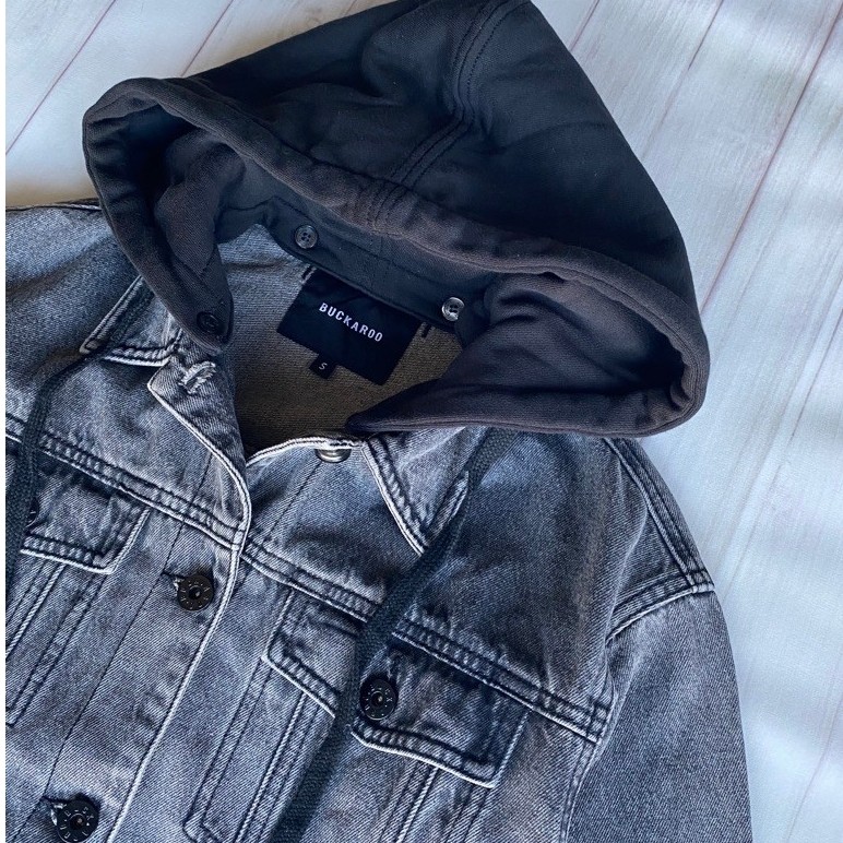 Jaket Jeans Berhoodie Buckaroo M