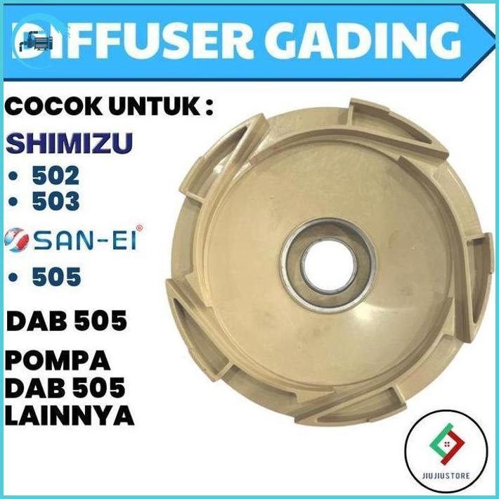 Diffuser Gading Dab 505 Diffuser Dab 505 Deffuser Jet Pump 505 Tutup Kipas Impeller Gading Murah!