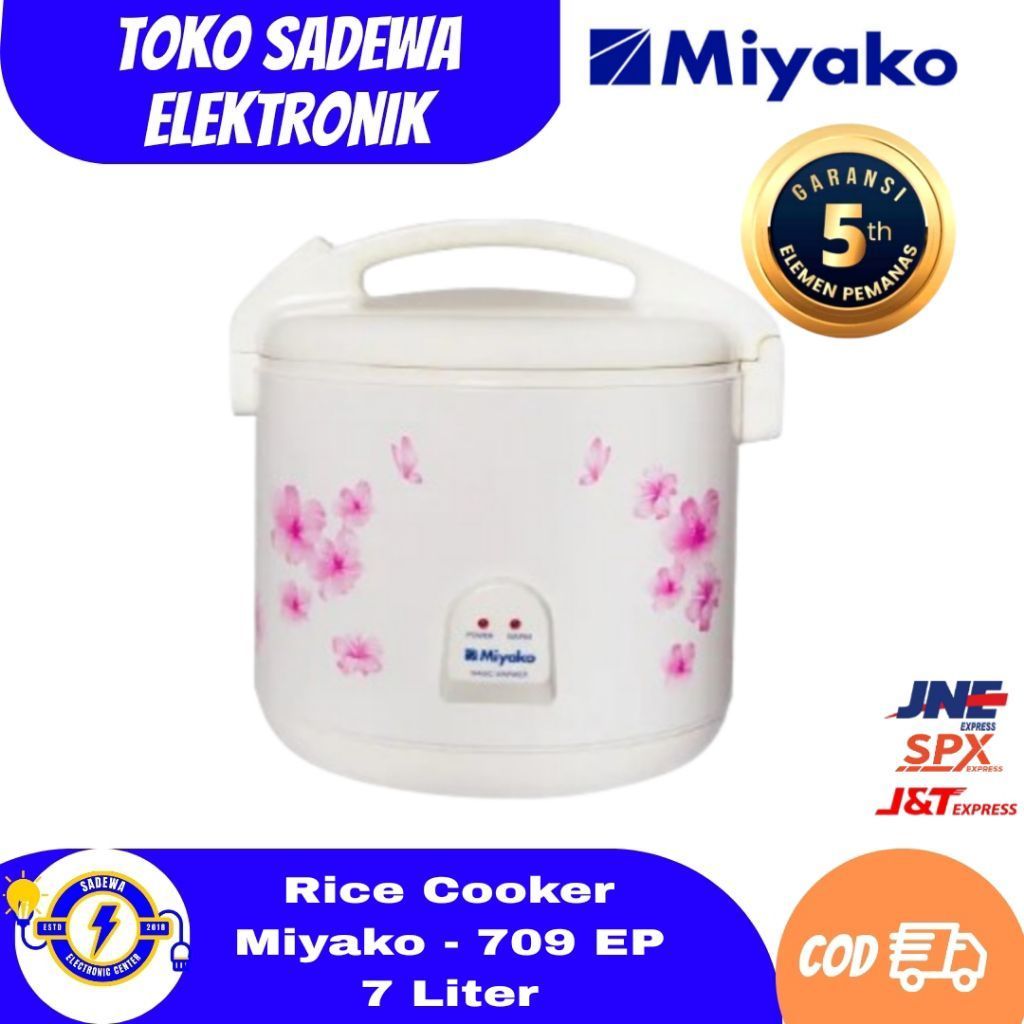 Rice Cooker Miyako Magic Warmer MJ-709 EP 7 Liter Garansi 5 Tahun