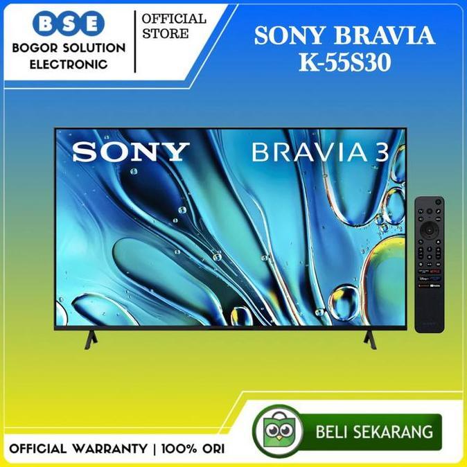 Google Tv Sony 55S30 55 Inch 4K Hdr Tv Sony Bravia 3 K-55S30 55 Inci Sony S30 55"