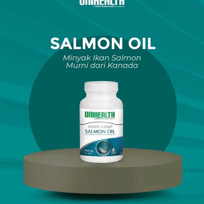 Salmon Oil Unihealth Isi 30 Kapsul Minyak Ikan Salmon Murni 1000mg