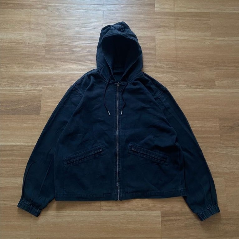 8SECOND ACTIVE DUCK CANVAS ZIP HOODIE JACKET