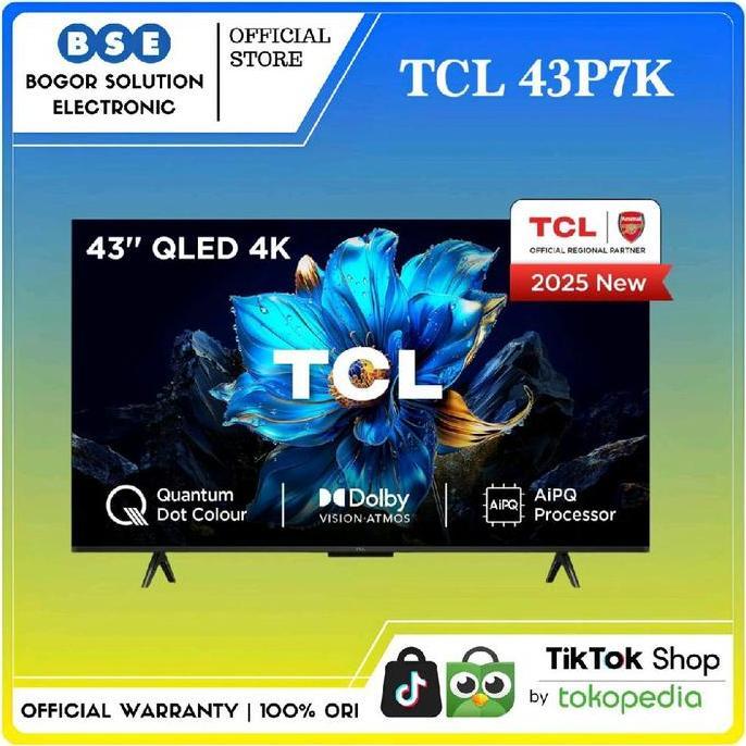 Tcl 43P7K Qled Tv 43 Inch Tcl 43P7K Google Tv 4K  Tcl Qled Tv 43P7K