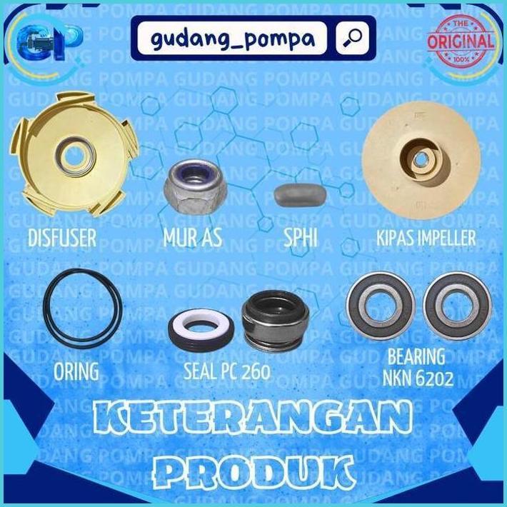 Paket Service Pompa Air Jet Pump Dab Nasional Jet 255 Asli