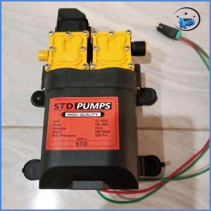 Pompa Doble Pump 12V 320 Psi / Pompa Steam Doble Soket Drat 320 Psi Terbaru