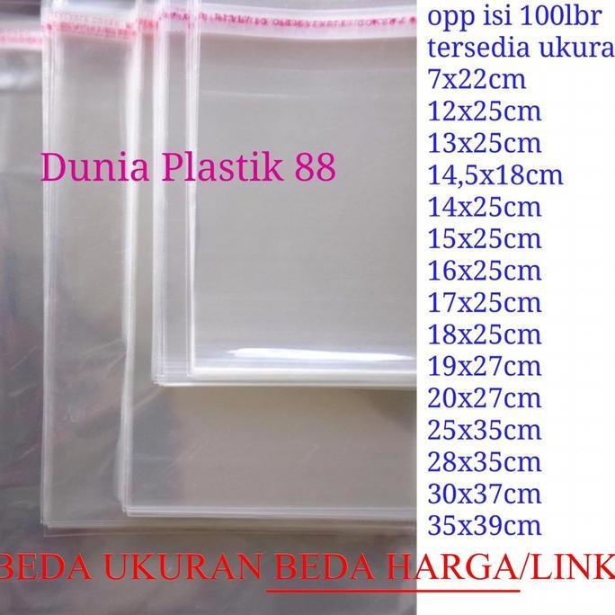 Avvo- 100Pc Kantong Plastik Opp Lem 18X25Cm Bening Perekat Kemasan Baju Baru
