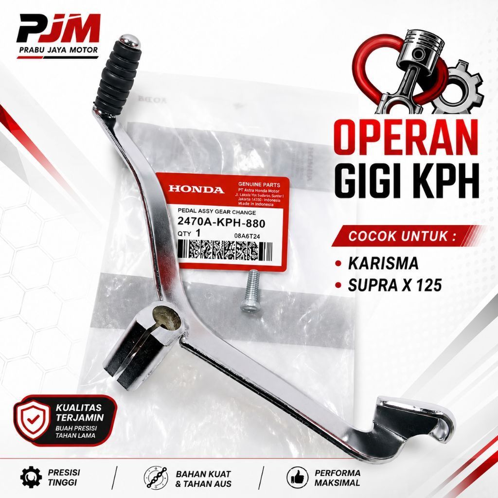 Operan Gigi KPH Honda Karisma Supra X 125 Pedal Assy Gear Change 2470A-KPH-880