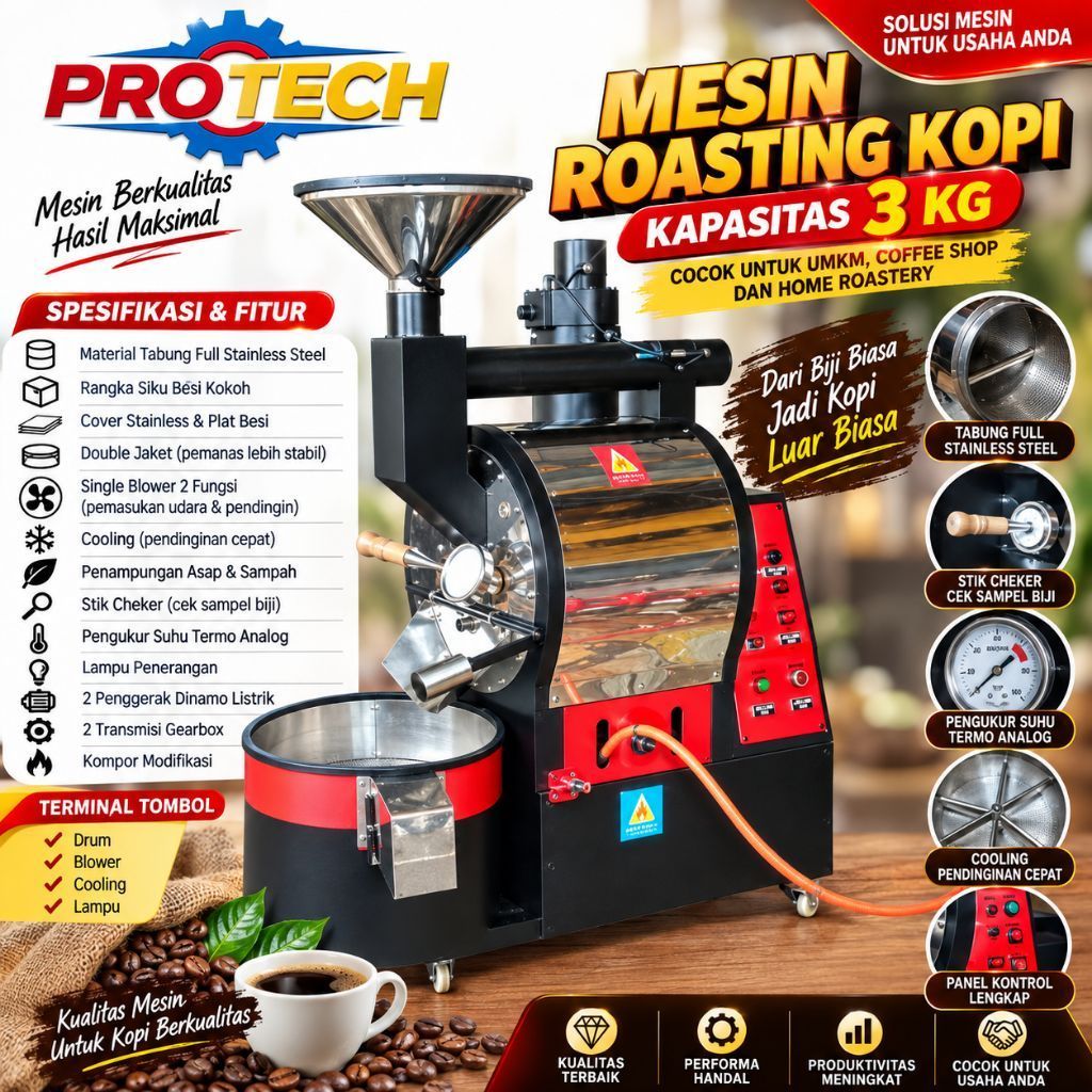 mesin roasting kopi 3kg