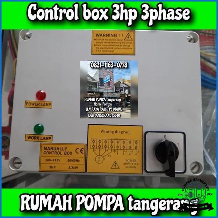 Control Box 3Hp 3Phase Control Box Pompa Satelit Terbaik