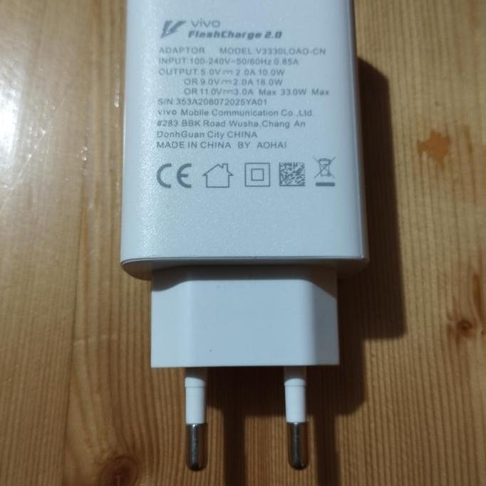 Spja- Adaptor Kepala Charger Vivo 33W Fast Charging Adaptor Vivo 33W