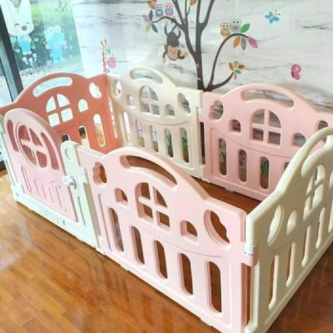 [Allthebest] IBEBE FOREST FENCE PAGAR PEMBATAS MAINAN ANAK WARNA PINK READY
