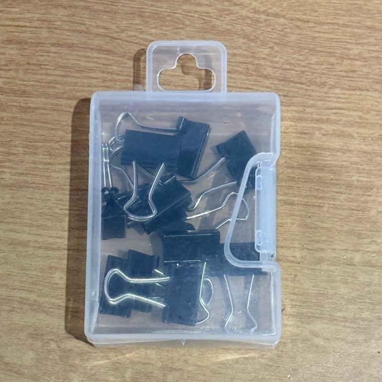 Binder Clip Kecil Hitam isi 12pcs