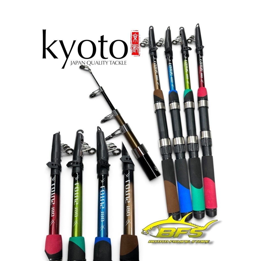 joran teleskopik portabel kyoto lotus 180cm & 210cm