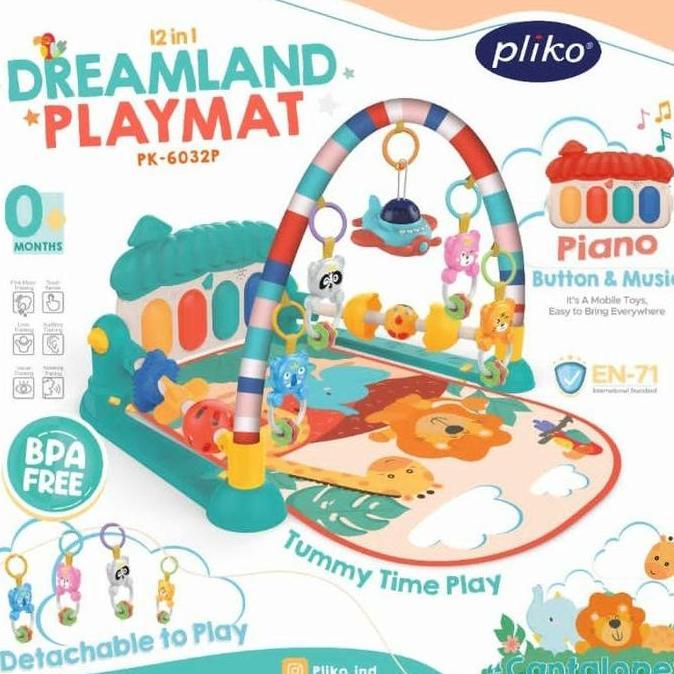 [Allthebest] PMAT28 PLIKO 12IN1 BABY PLAYMAT DREAMLAND PLAYGYM WITH PIANO PK6032P