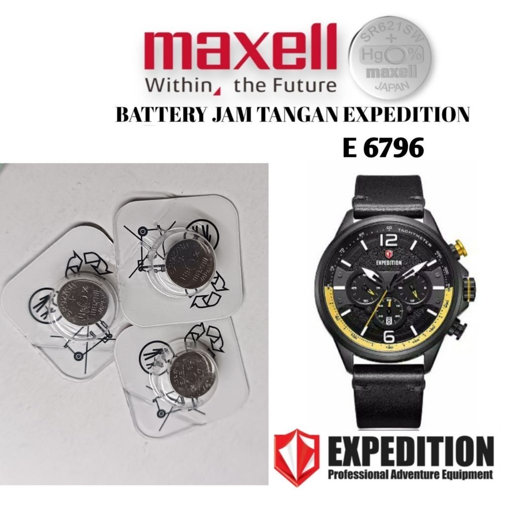 battrai jam tangan expedition type e6796 battrai pengganti original