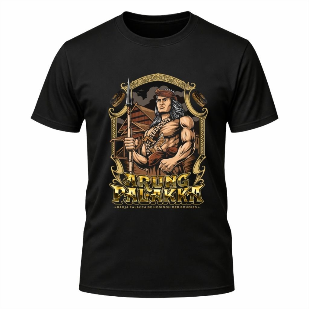 [ Limited Edition ] Kaos bugis premium / kaos bugis arung palakka / kaos budaya / budaya bugis / kao