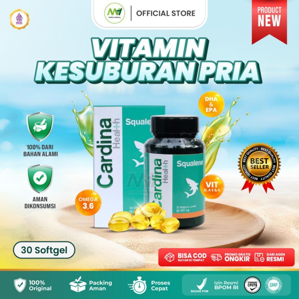 Cardina Health Squalene Vitamin Kesuburan Pria