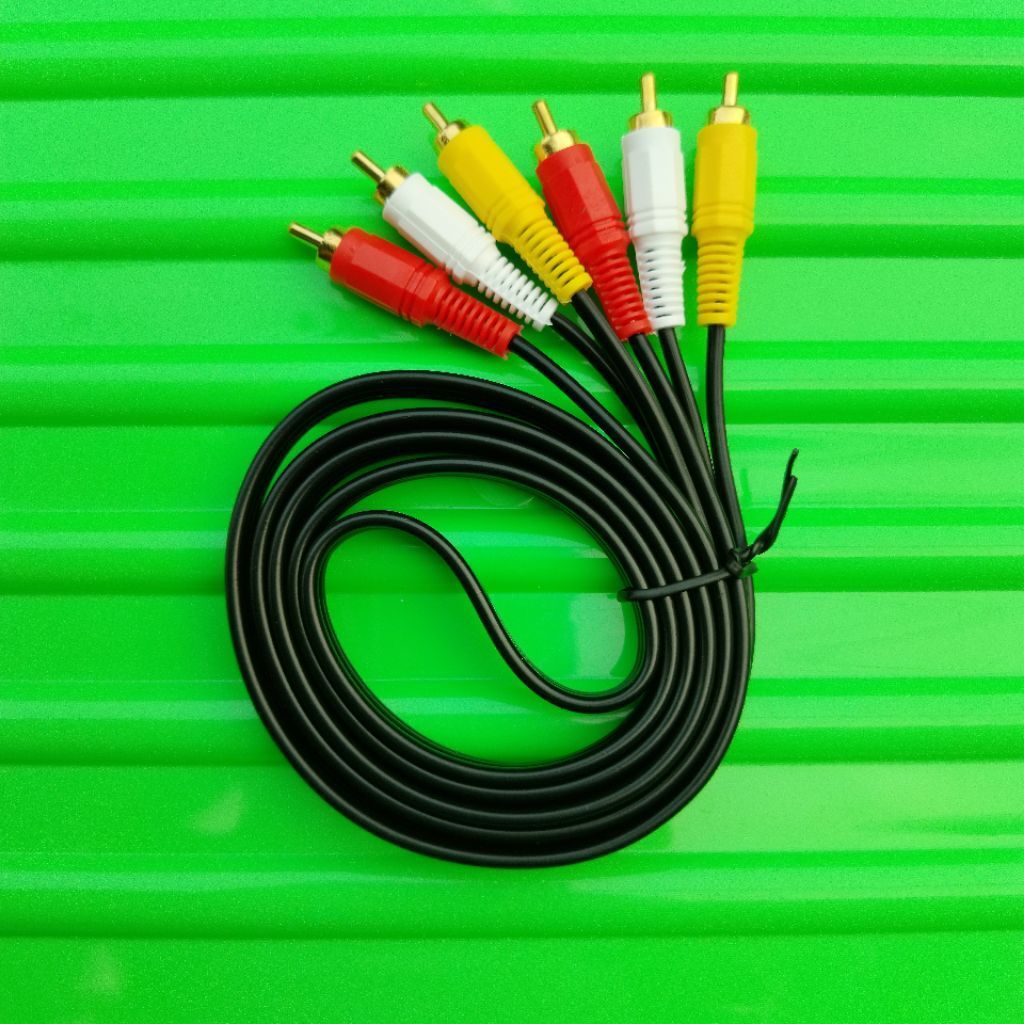 kabel RCA STB DRACO HDT2 800 cable rca 3-3 untuk set top box draco hd t2 800 tv digital DVB-T2