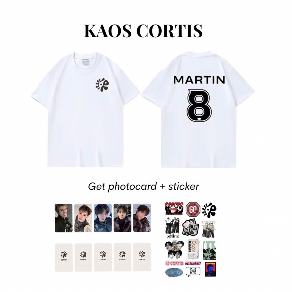 KAOS CORTIS NAMA BELAKANG PUNGGUNG | JERSEY CORTIS NAMA + Freegift - LUVVI.ID