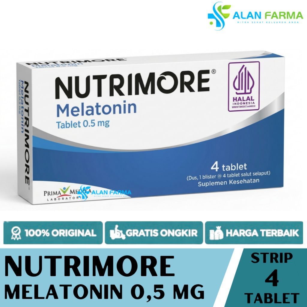 Nutrimore Melatonin Strip 4 Tablet | Melatonin