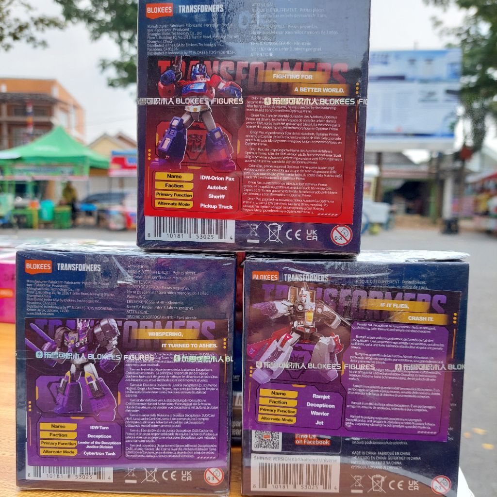 "TARN, ORION PAX, RAMJET" Blokis Transformers Shining Version 03 (OFC)