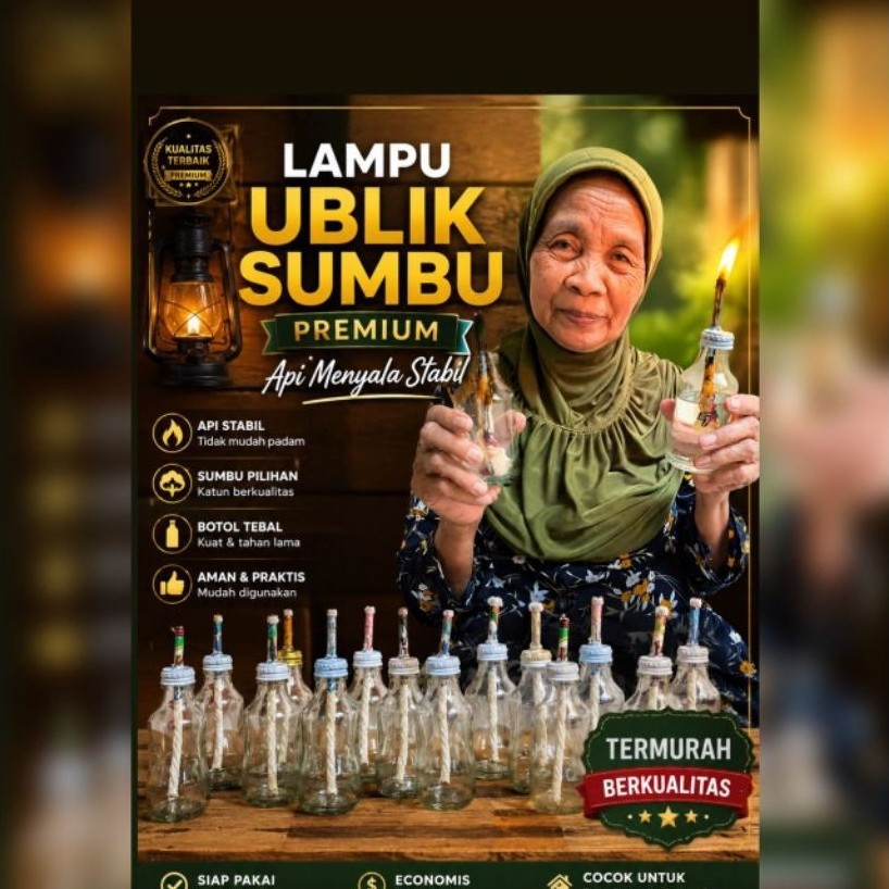 lampu ublik sumbu premium homemade - ublik sumbu dimar jadul - lampu ublik ritual