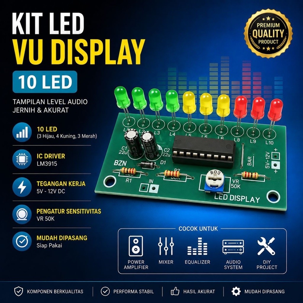 Kit LED VU Display 10 Led