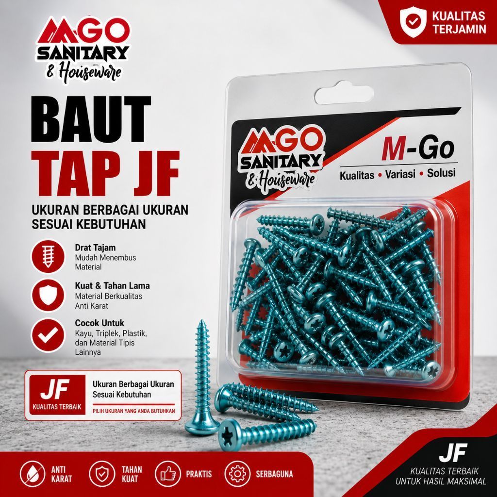 BAUT TAPPING JF / SEKRUP  KAYU / SEKRUP FISHER