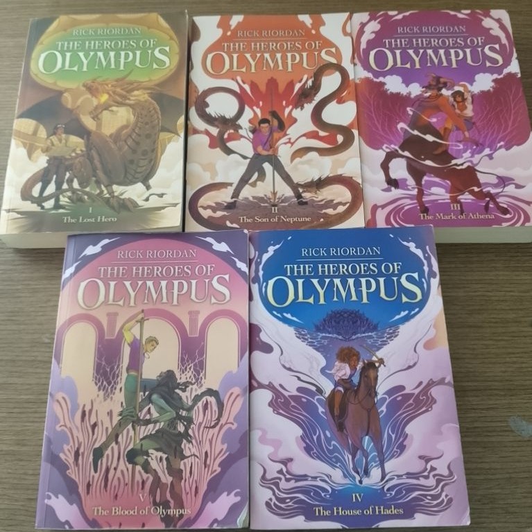 PRELOVED Bookset pjo percy jackson heroes of olympus