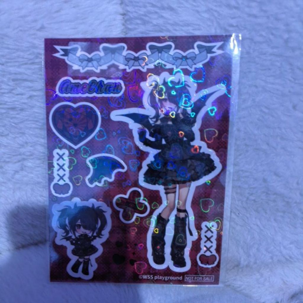 Ame Needy streamer overload ame OFFICIAL stickers LIMITED EDITION bought in Kyou hobby shop Kawai an