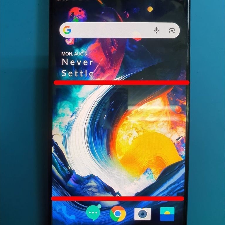 Bukan Handphone! Part LCD OnePlus 3T Original Copotan