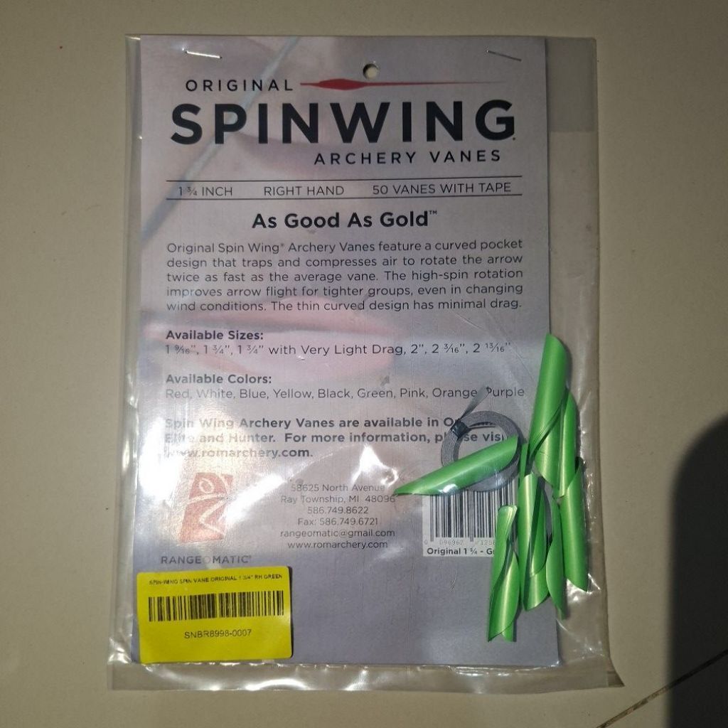 ORIGINAL SPINWING VANES 1.75"