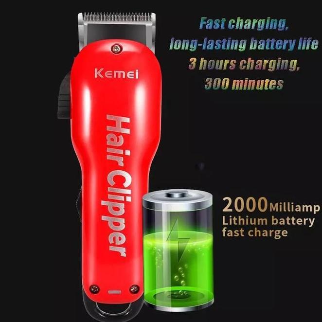 Alat Cukur Rambut Kemei Km 707Z Hair Clipper Professional Turbo Mesin Cukuran Km 707Z