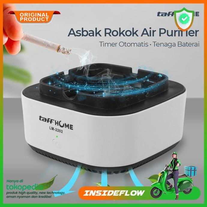 Asbak Rokok Kesehatan Air Purifier Filter Penyaring Asap Puntung Abu
