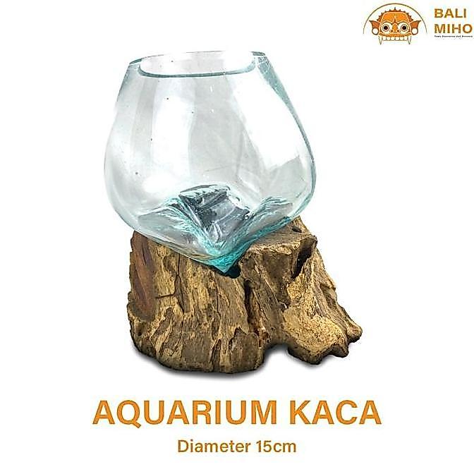 :<:<:<:<] Aquarium Kaca 15 cm - Akuarium - Aquarium Kayu - Akuarium Tiup - Akuarium Unik